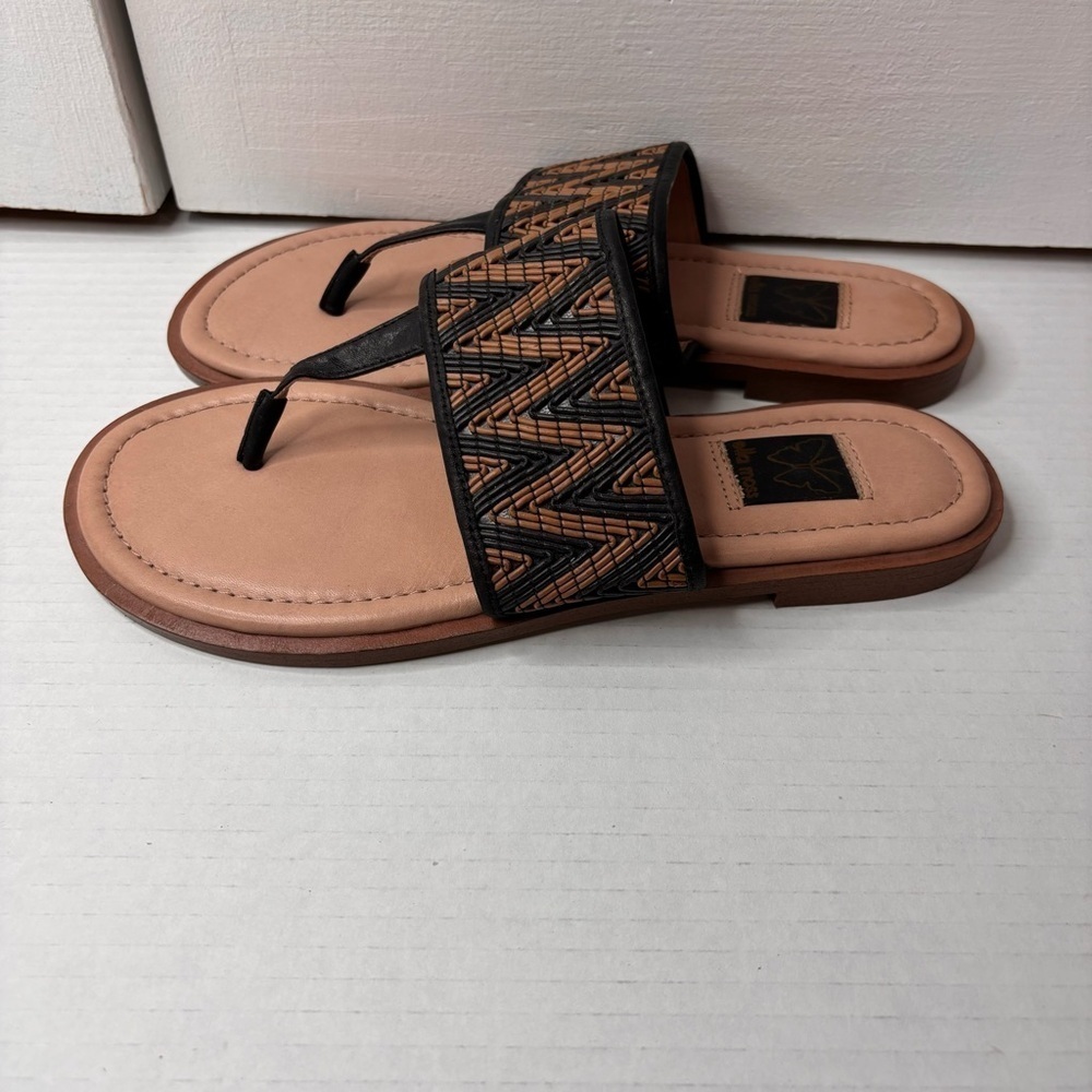 Price is firm Ella Moss Giselle Leather Beaded Flip Flops Size 7.5